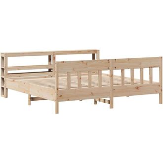 vidaXL Vidaxl - Estructura De Cama Sin Colch&oacute;n Madera Maciza De Pino 200x200 Cm