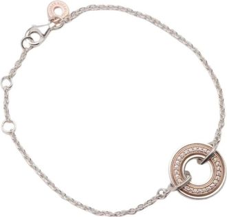 Pandora Bracciale Cerchio Con Logo E Pav&eacute; - - Accessories - Donna - Grigio - ONE SIZE