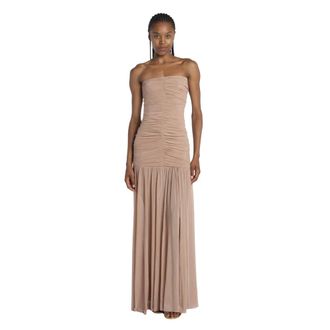 Retrof&ecirc;te Gowns, female, Pink, Size: XS Pink Tulle Plisse Dress