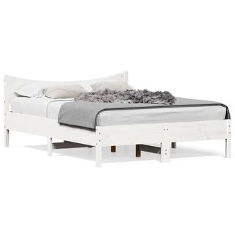 Berkfield Home Bed Frame without Mattress White 120x200 cm Solid Wood Pine
