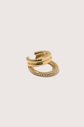 Otiumberg 14kt Gold Vermeil Pav&eacute; Concero Ear Cuff in Yellow Toned Gold at Nordstrom