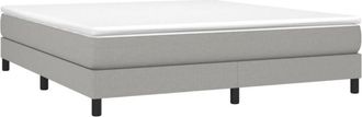 vidaXL Cama sin colchón tela gris claro 180x200 cm Vidaxl