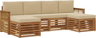 vidaXL Conjunto De Sof&aacute;s De Exterior 5 Uds. Vidaxl