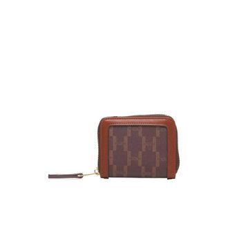 Silvian Heach Mini Zip Wallet with Logo - - Accessories - Donna - Marrone - ONE SIZE