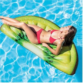 Trade Shop Trade Shop - Spicchio Di Kiwi Materassino Isola Gonfiabile Mare Piscina 178 X 85 Cm Verde