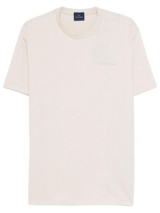 Paul & Shark Beige Crew Neck T-Shirts