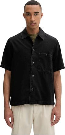 Marc O'Polo Shirts > Shirts - Heren - Spijkeroverhemden - Zwart - S - Denim - Overhemden