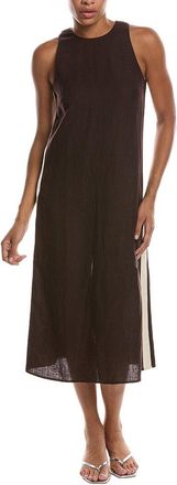 Madewell The Elena Linen Midi Dress