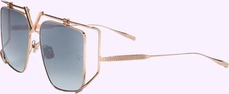 Valentino Light Grey Irregular Ladies Sunglasses VLS-116 A 59