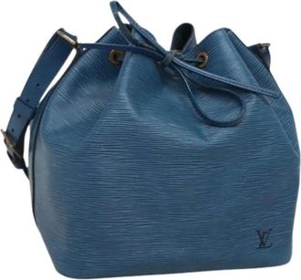 Louis Vuitton Pre-owned Bucket Bags, female, Blue, Size: ONE SIZE Pre-owned Leather Bucket Bag