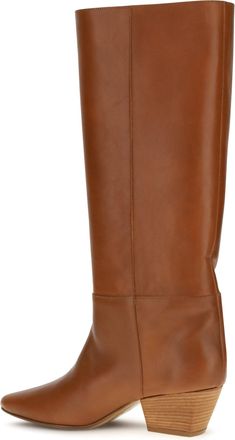 Forte_Forte Womens Knee-High Leather Boots Tan