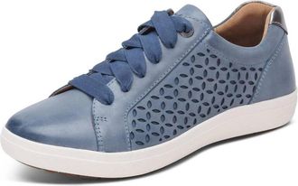 Aetrex Womens Courtney Lace Up Sneakers In Blue Cutout