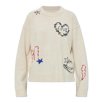 Zadig&Voltaire Cashmere Knitwear, female, Beige, Size: XS Cashmere sweater Markuz