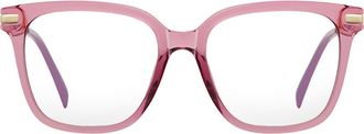 Fifth and Ninth Yara 52mm Square Blue Light Blocking Glasses in Bubblegum Pink at Nordstrom
