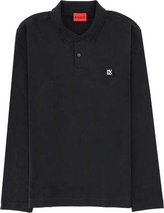 HUGO BOSS Black Logo Shirt Collar Polo
