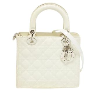 Dior Pre-owned Leren Handtas - Dames - Pre-owned - Wit - Maat: ONE Size Leer