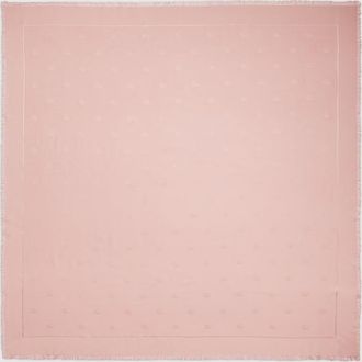 Gucci Double G Silk Wool Shawl, Pink