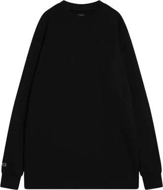 Rick Owens Hoodies & sweatvesten, Heren, Zwart, M, Katoen, Felpa Girocollo