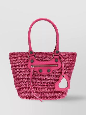 Balenciaga le cagole small nylon tote bag