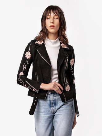 AS by DF Lotus Flower Leather Jacket
