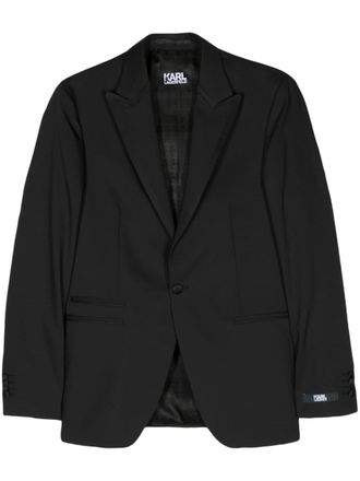 Karl Lagerfeld Peak single-breasted blazer - Black