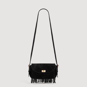 Sandro Mini Mambo suede bag