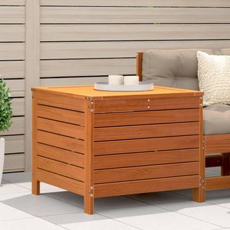 vidaXL Taburete De Jard&iacute;n Madera De Pino Marr&oacute;n Cera 62x63,5x53,5 Cm Vidaxl