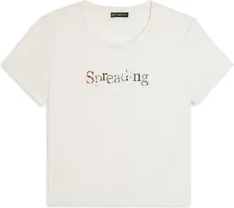 Freddy T-shirt in cotone Supima con stampa Spreading Love