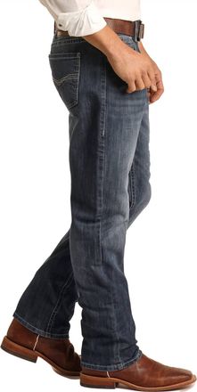 Panhandle Double Barrel Bootcut Jeans In Dark Vintage