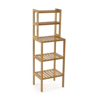 VERSA Estanter&iacute;a de ba&ntilde;o en bamb&uacute; beige