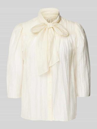 Stella Nova Regular Fit Bluse mit 3/4-Arm in Beige, Gr&ouml;&szlig;e 40