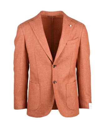 L.B.M. 1911 Rounded Wool-Blend L. b.m. 1911 Jacket with Button Closure