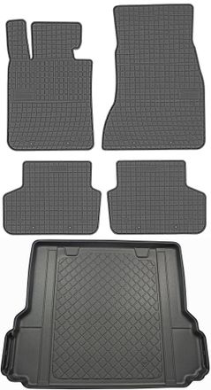 OEM Bmw Serie 5 G31 Familiar Desde Mayo De 2017. Juego De Alfombrillas De Goma Para Coche + Alfombrilla Para Maletero