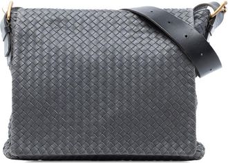 Bottega Veneta Pre-owned Bottega Veneta Nappa Intrecciato Flap Crossbody 76OAH9D3E8DKZGOM