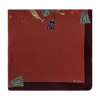 Etro Pa&ntilde;uelo de seda - Accessories - Mujer - Rojo - ONE SIZE