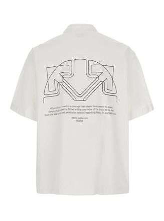 Off-white Logo-Patch Tech Fabric Shirt - White