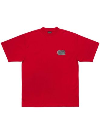 Balenciaga T-shirt con stampa - Rosso