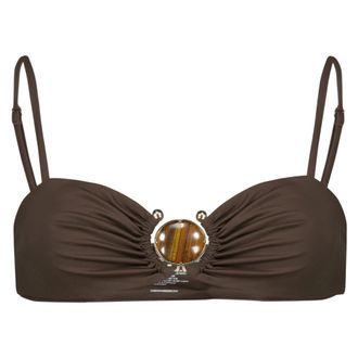 CHRISTOPHER ESBER Bikinis, female, Brown, Size: XS Mineral Stone Bandeau
