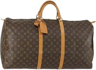 Louis Vuitton Pre-owned Weekend Bags, female, Brown, Size: ONE SIZE Pre-owned Canvas Weekend Bag