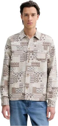 Les Deux Layton Shirt - Heren - Casual Overhemden - Beige - M - Katoen - Overhemden
