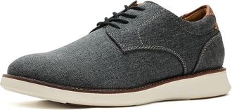 Florsheim Launch Canvas Plain Toe Oxford Mens Shoes Black : 10.5 W (3E), Canvas/Leather/Textile