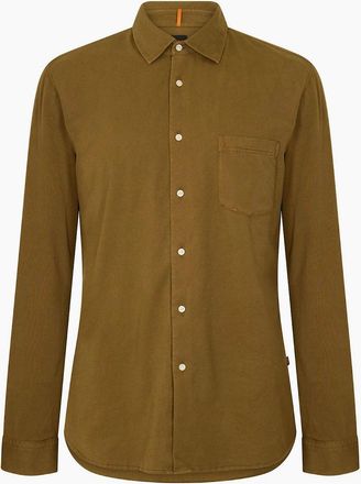HUGO BOSS Mens Mysoft Slim Fit T-Shirt - Green - Size: 38