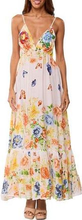 Ranee&rsquo;s Floral Maxi Dress in White at Nordstrom Rack, Size Large/x-Large
