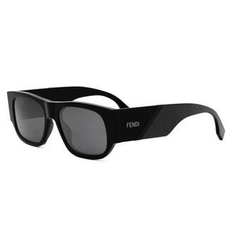 Fendi Sunglasses, unisex, Black, 54 MM, Bold Round Sunglasses