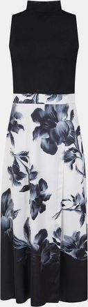 Ted Baker Womens Mesh Top Prnted in Black