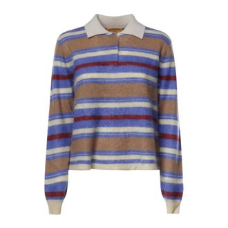 Guest In Residence Grizzly Cropped Rugby - Knitwear - Mujer - Multicolor - S