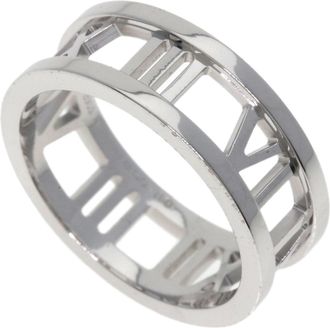 Tiffany & Co. Atlas White Gold (18K) Band Ring (Pre-Owned)