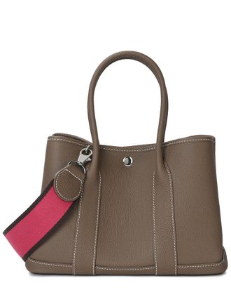 Tiffany & Fred Top-Grain Leather Satchel
