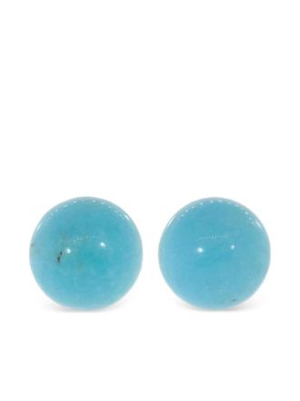 Irene Neuwirth 18k yellow gold Gumball stud earrings - women - 18kt Yellow Gold/Turquoise - OS