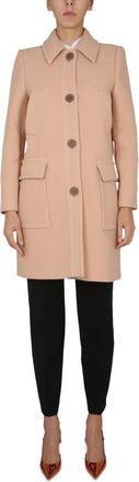 Moschino Virgin Wool Trench Coat - Beige